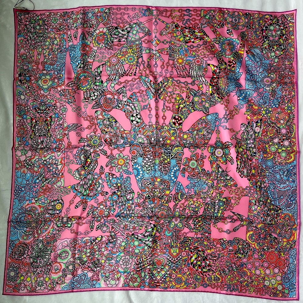 NWT Authentic Hermes La Legende de la Foret Silk Scarf